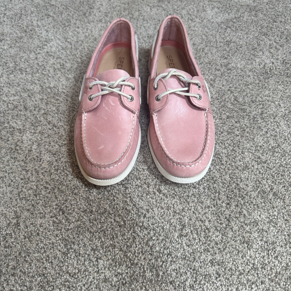 Sperry MENs Light Pink Top-Siders - Picture 2 of 5